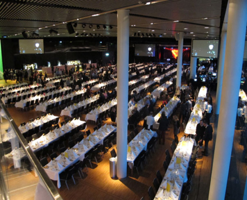 Stockholm Waterfront Congress Centre dining roon light